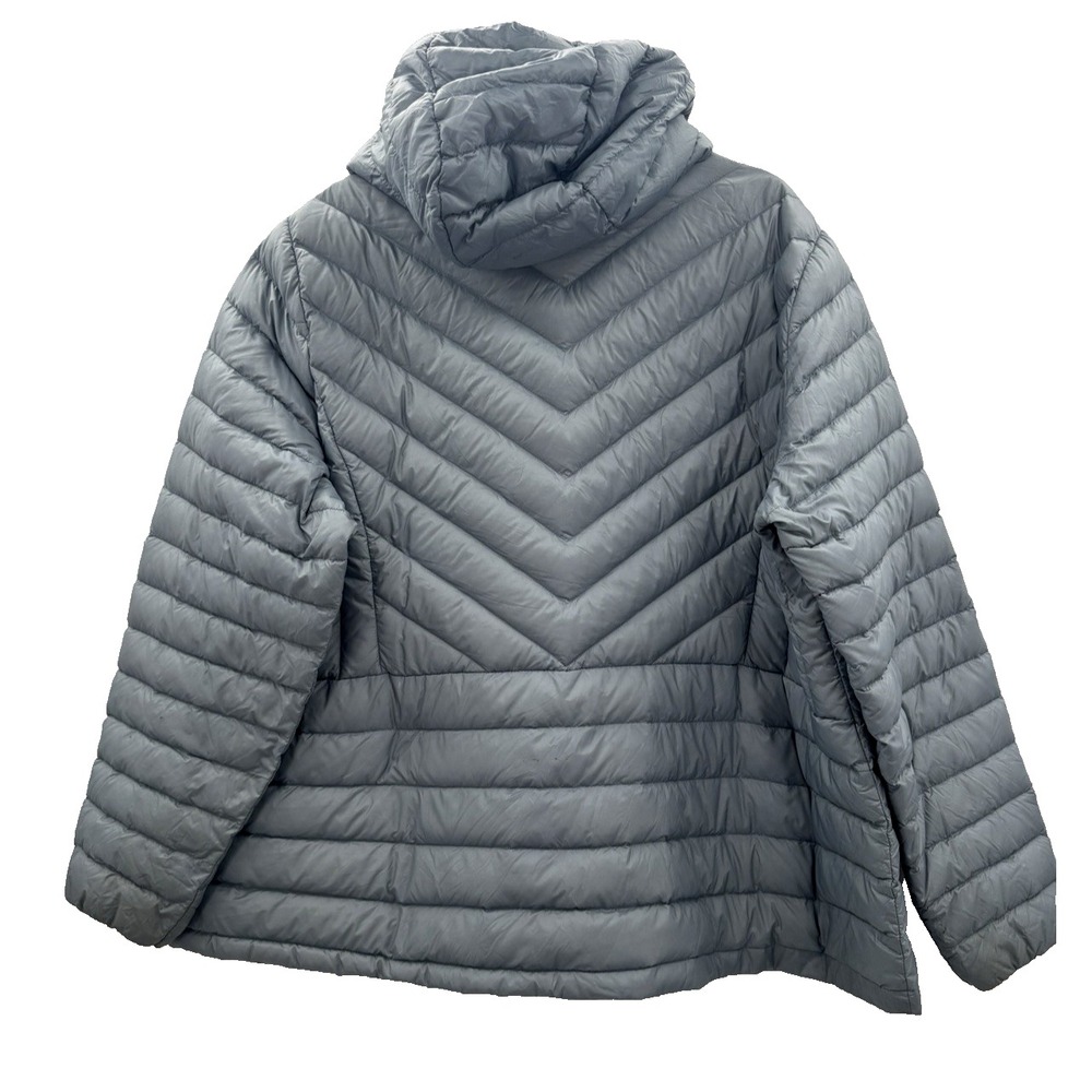 32 Degrees Down Puffer Hooded Quilted Jacket Coat 2X Zip Pocket Lightweight Gorp - Picture 2 of 16